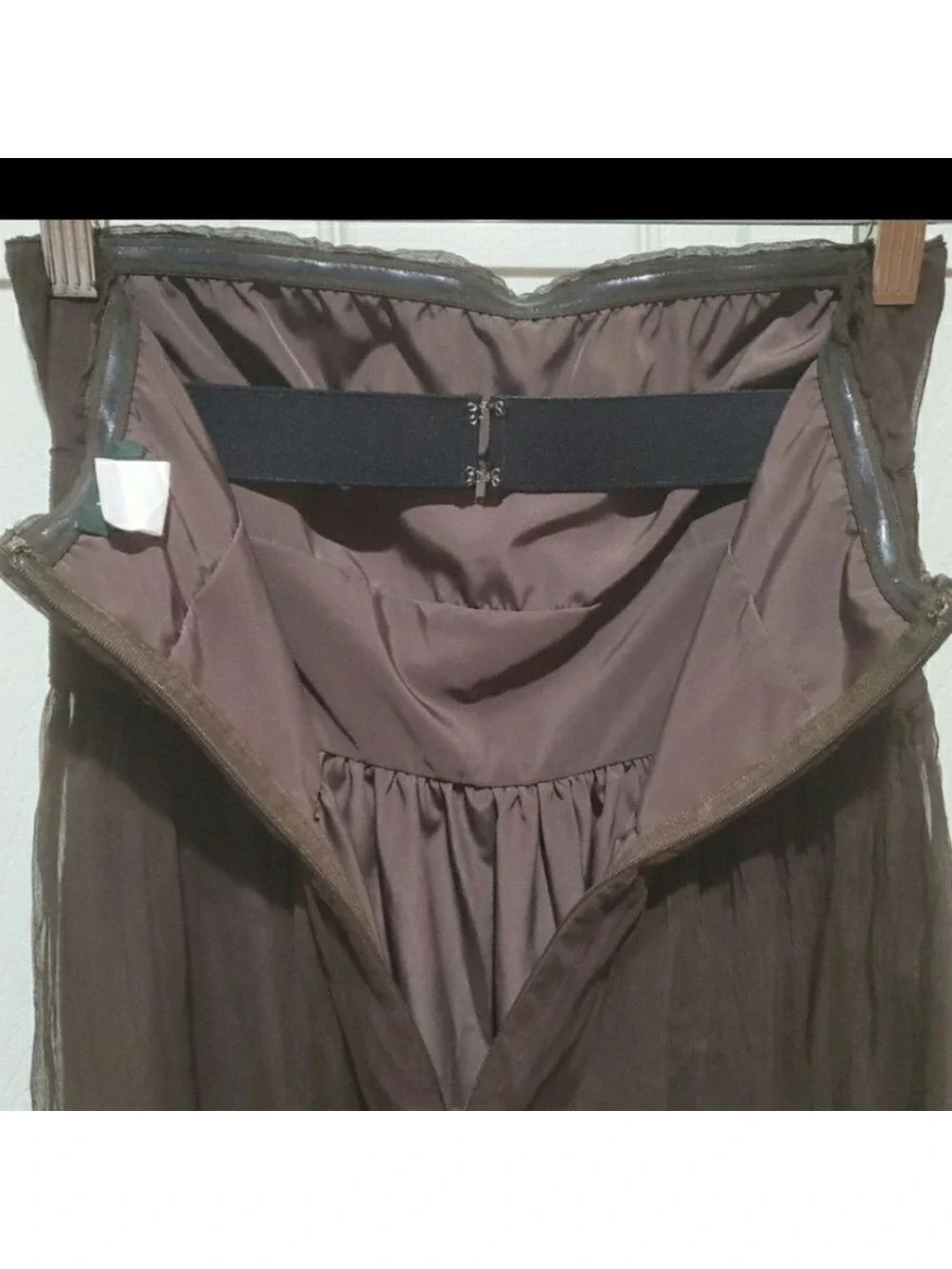 J. Crew Emily 100% Silk Strapless Chiffon Dress Size 0